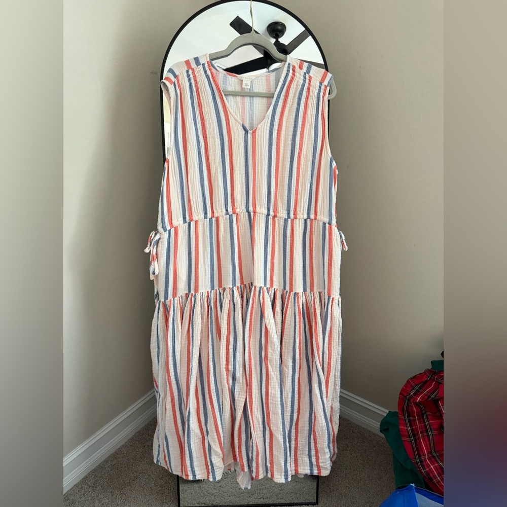 CASLON Striped Sleeveless Dress